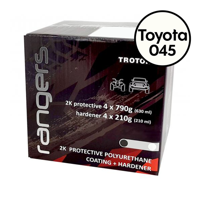TROTON Rangers 2K Tough Protective Polyurethane Coating Kit 3.78L for Toyota 045 White