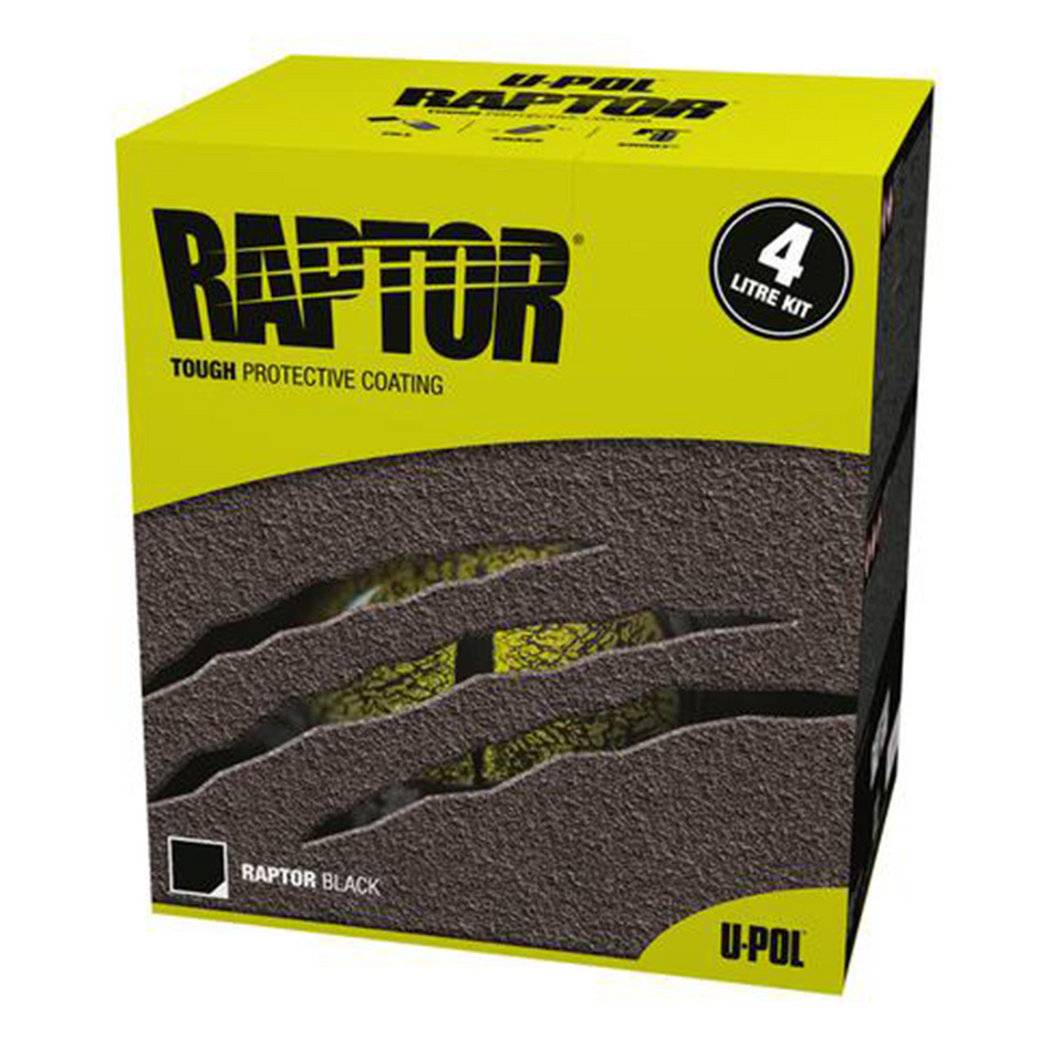 U-POL Raptor Black Tough Protective Coating Bed Liner Kit with Shultz Gun