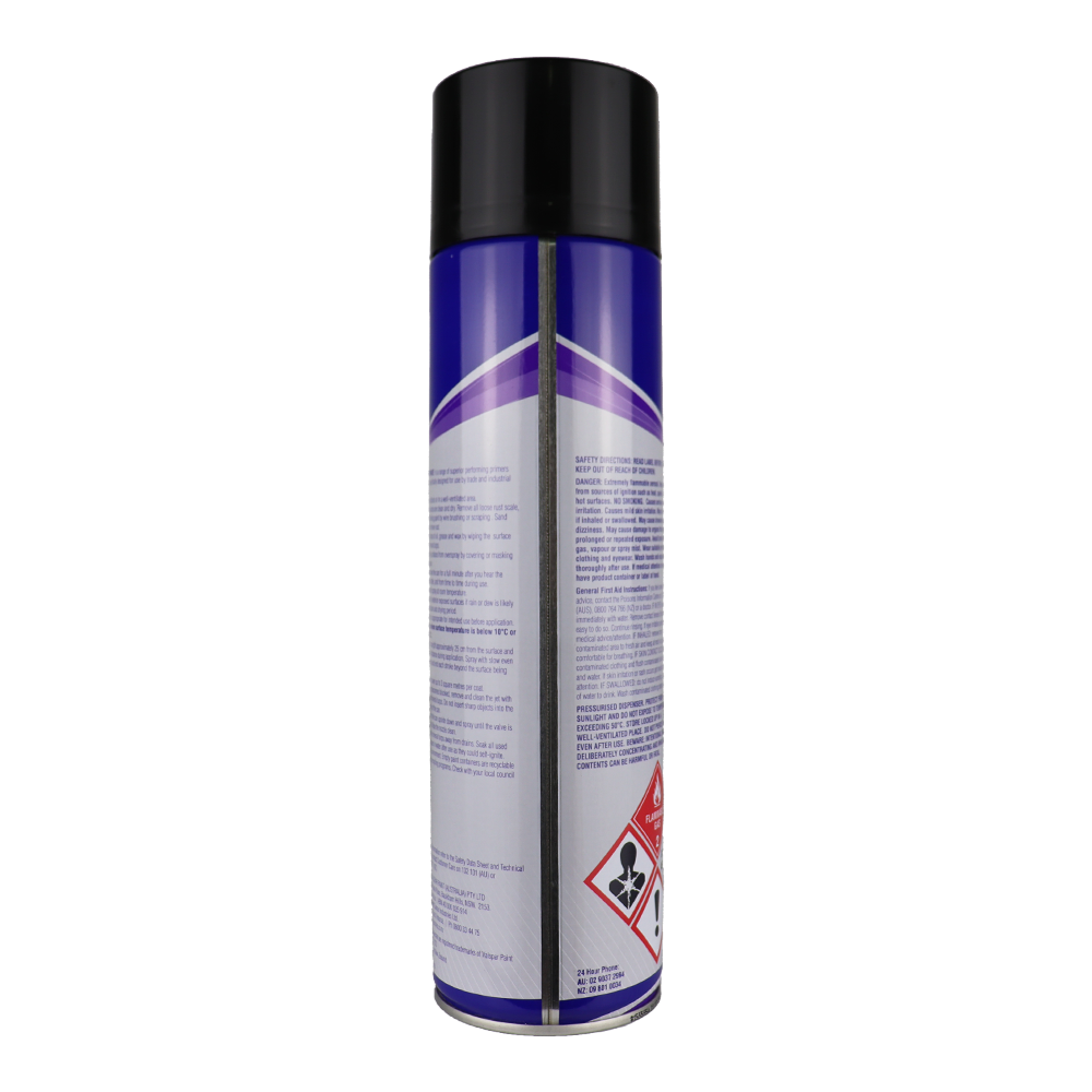 WATTYL Spraymate Industrial Quick Dry 1K Enamel Topcoat 400g Aerosol Gloss Black