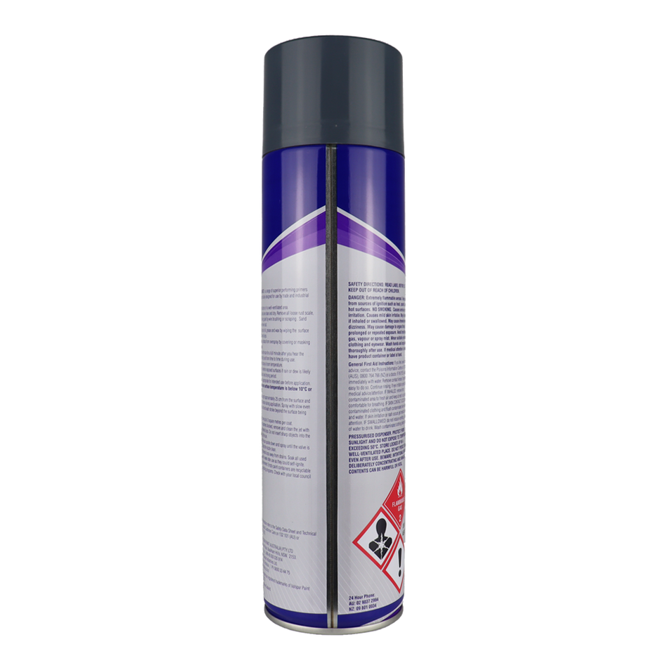WATTYL Spraymate Industrial Super Etch 1K Epoxy Rich Metal Primer 400g Aerosol Grey