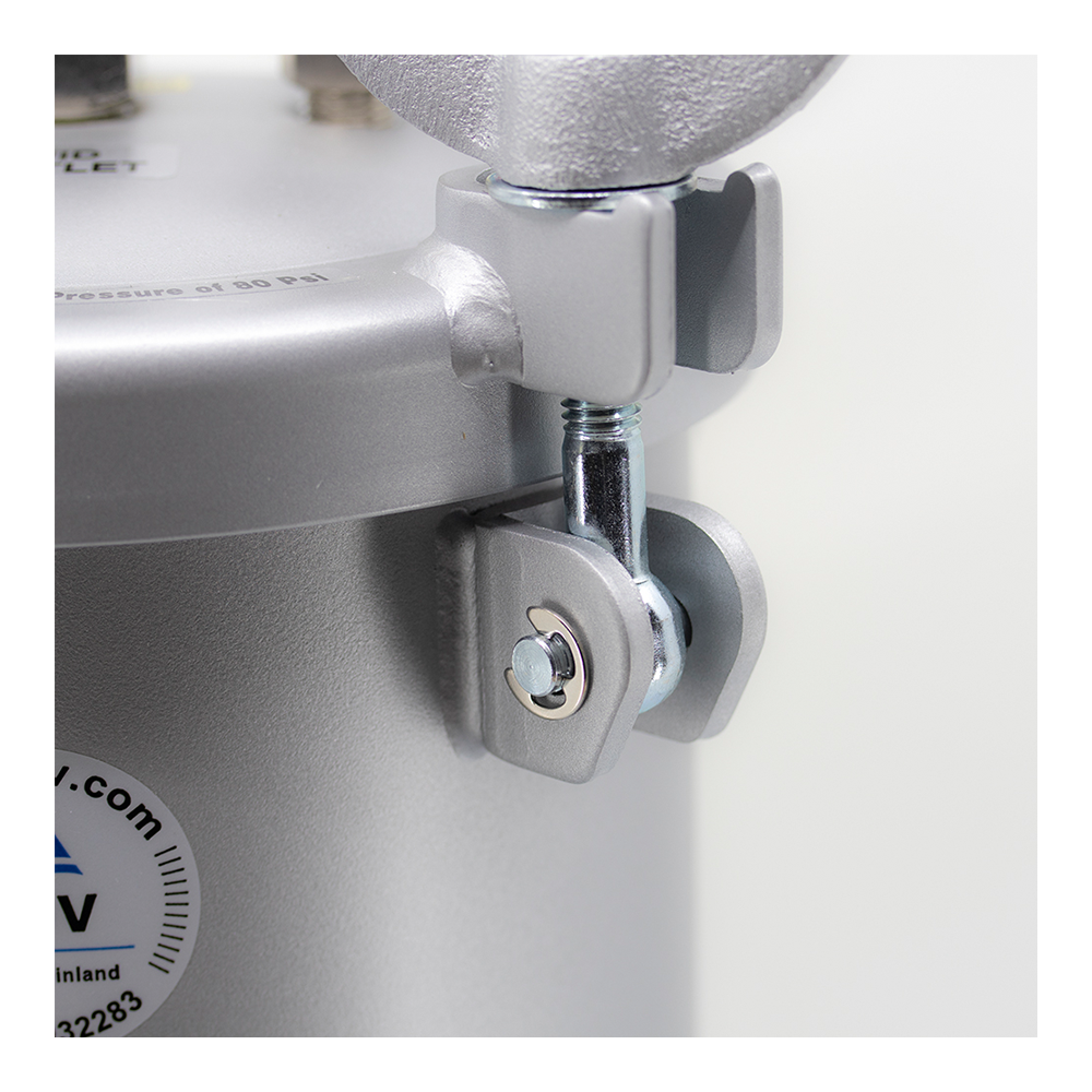 Workquip 4L Compact Paint Pressure Pot Aluminium Liner With Regulator 02104