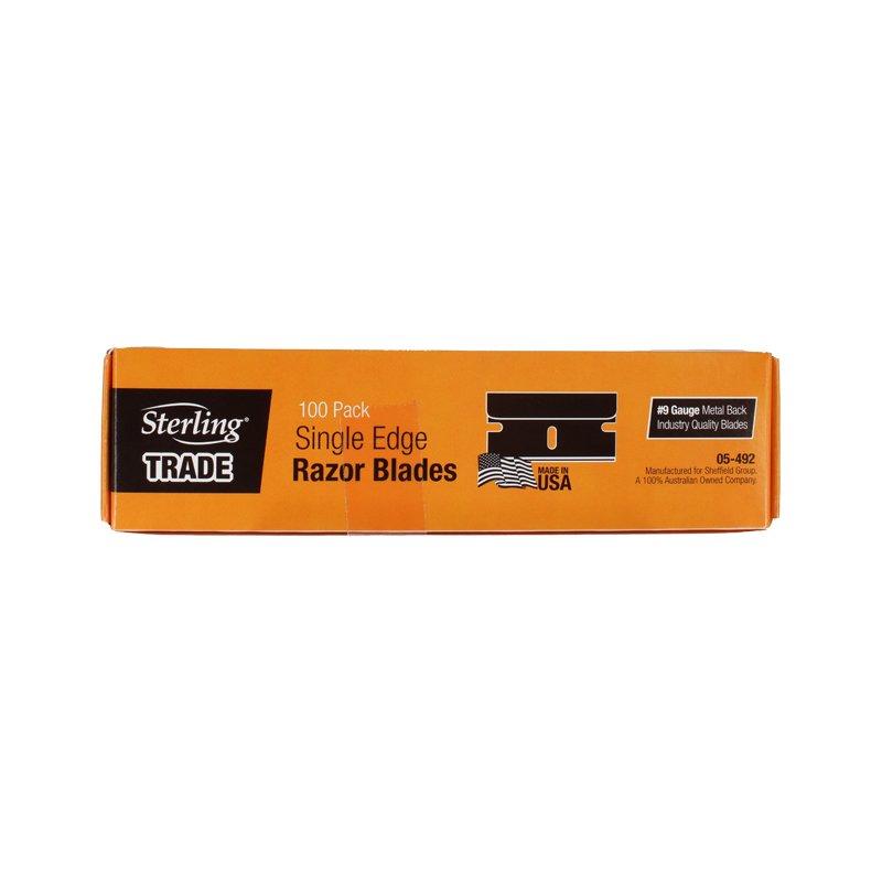 STERLING Industrial Single Edge Razor Blades Double Honed x 100 Pack