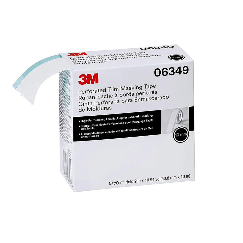 3M Trim Masking Tape 06349 10mm x 10m Translucent Linered Tape Rigid Band