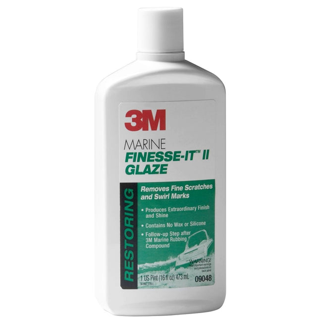 3M Marine Finesse-It II Glaze Shine 09048 473ml Scratch Swirl Oxidation Remover