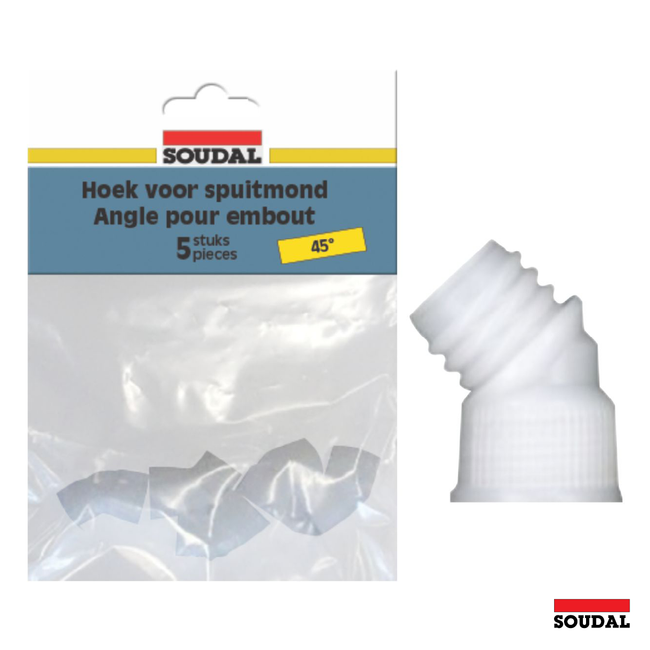 SOUDAL 45 Degree Nozzle Adapter to Suit Most Silicones x 5 Pack
