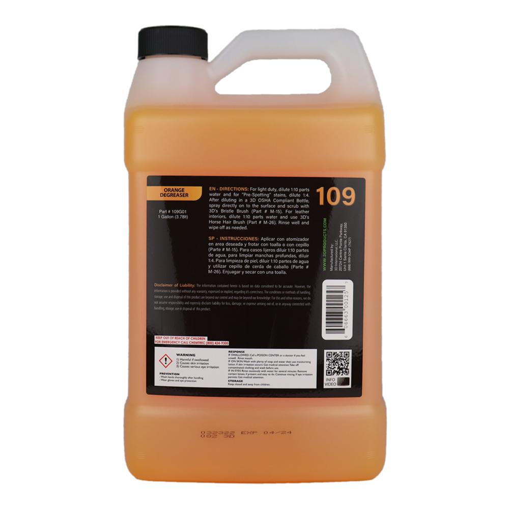 3D Orange Degreaser 109 Kit