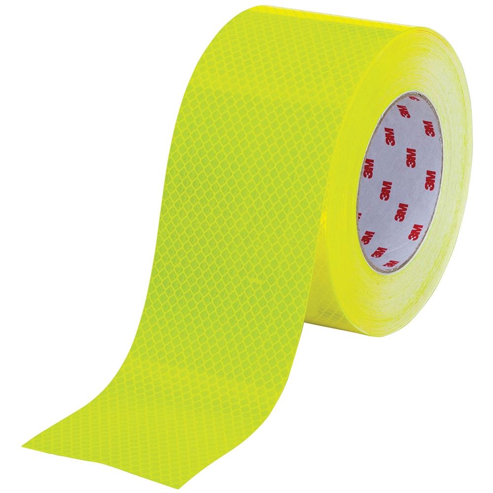 3M 983-23 Diamond Grade Reflective Tape 100mm x 15m Fluoro Yellow/Gree ...
