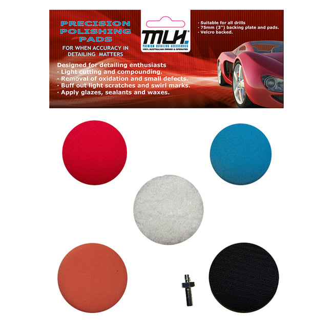MLH Detailing Precision Polishing Pads 75mm