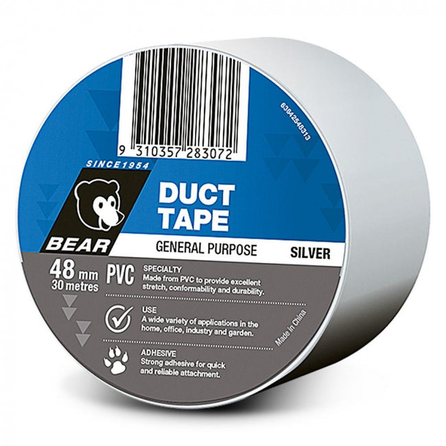 Norton 48mm x 30m Silver PVC Multipurpose Duct Tape