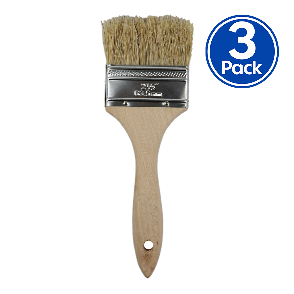 C&A Industrial Paint Brush 63mm x 3 Pack Trade