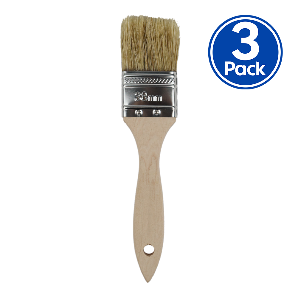 C&A Industrial Paint Brush 38mm x 3 Pack Trade