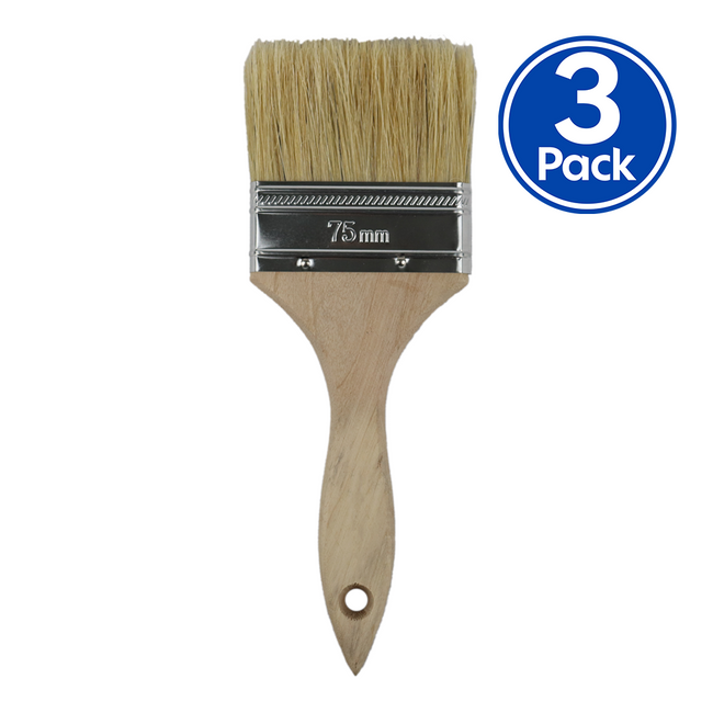 C&A Industrial Paint Brush 75mm x 3 Pack Trade