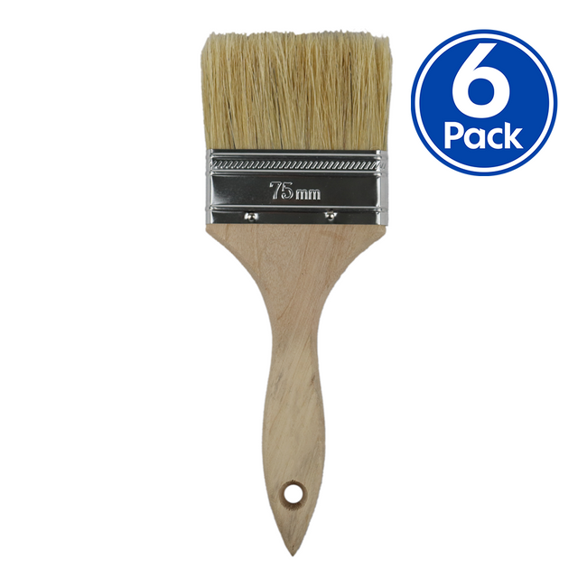 C&A Industrial Paint Brush 75mm x 6 Pack Trade
