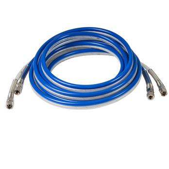 Twin Fluid Paint / Air Hose 8mm x 6mm Reinforced with CBP Fittings 5m