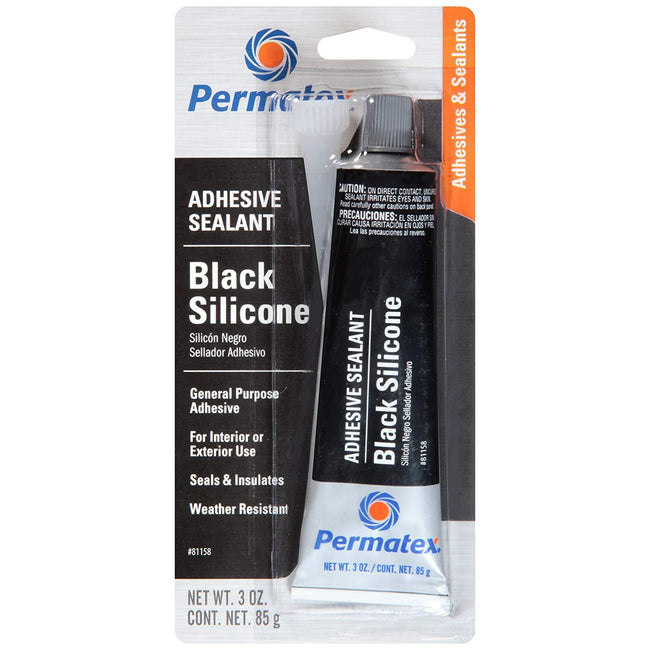 Permatex Black Silicone Adhesive Sealant 85g