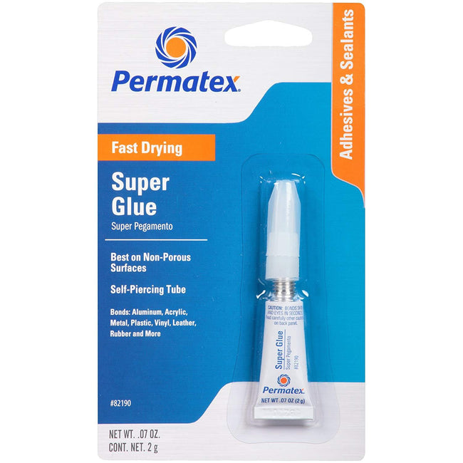 Permatex Fast Drying Super Glue Tube 2g