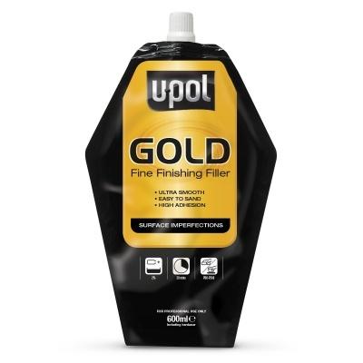 U-Pol Gold Fine Finishing Filler 600mL Pinhole Glaze Self Leveling