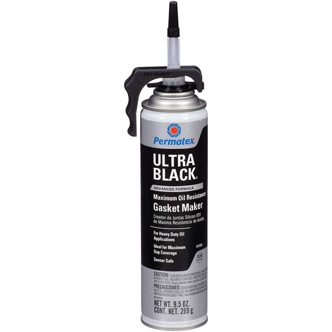 Permatex Ultra Black Max Oil Resistant Gasker Maker Power Can 269g