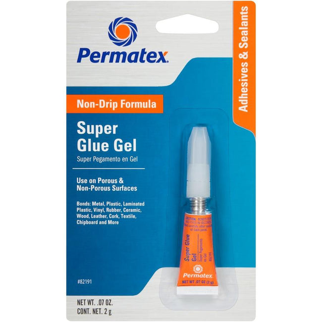 Permatex No Non Drip Super Glue Gel Tube 2g