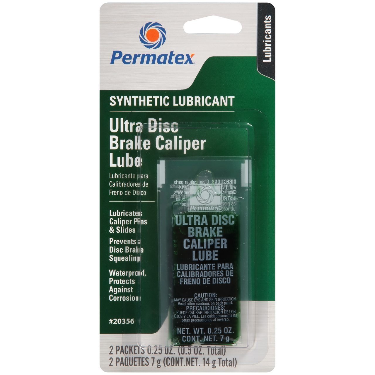 Permatex Synthetic Lubricant Ultra Disc Brake Caliper Lube 2 x 7g (14g