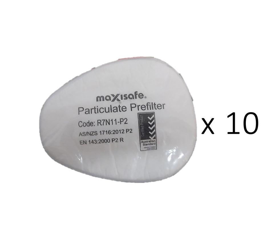 Maxisafe Maxiguard P2 Particulate Prefilter R7N11-P2 Pack of 10 (5 Pairs)
