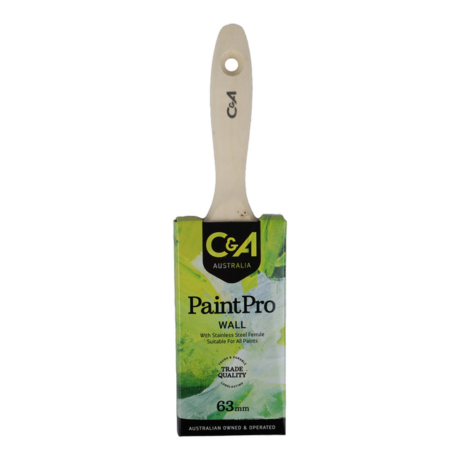 C&A Brushware PaintPro Wall Brush 63mm Trade Industrial Commercial