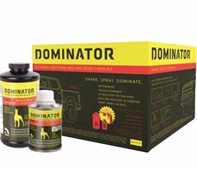 USC Dominator Valspar Black Truck Ute Ez-Spray Urethane Bed Body Tray Liner Kit