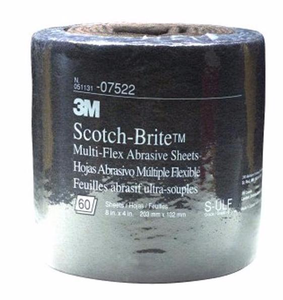 3M Scotch-Brite Multi-Flex Abrasive Roll Grey Ultra Fine 8 inch x 3 inch 07522