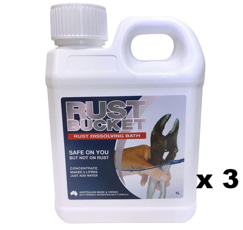 Action Corrosion Rust Bucket – Safe Rust Removal Bath 1L Makes 5L x 3