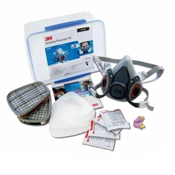 3M Spraying Respirator Starter Kit 6251 Half Face 6000 Series Small Mask Paint