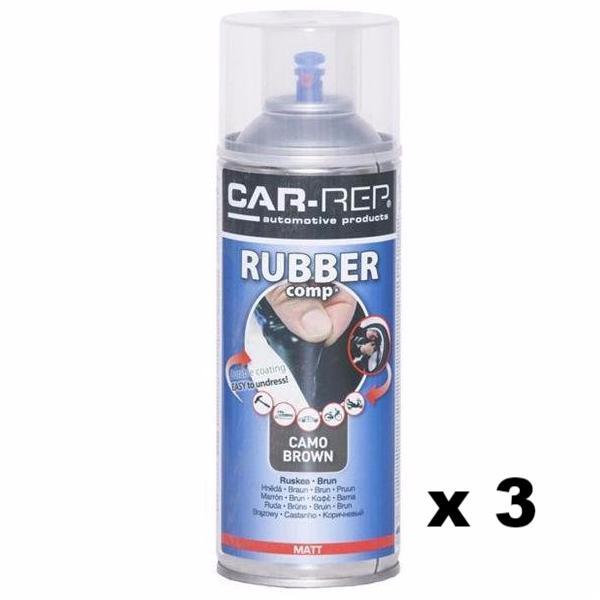 Camo Brown Matt Removable Rubber Plasti Dip Wheel Rim Spray Paint 400ml x 3