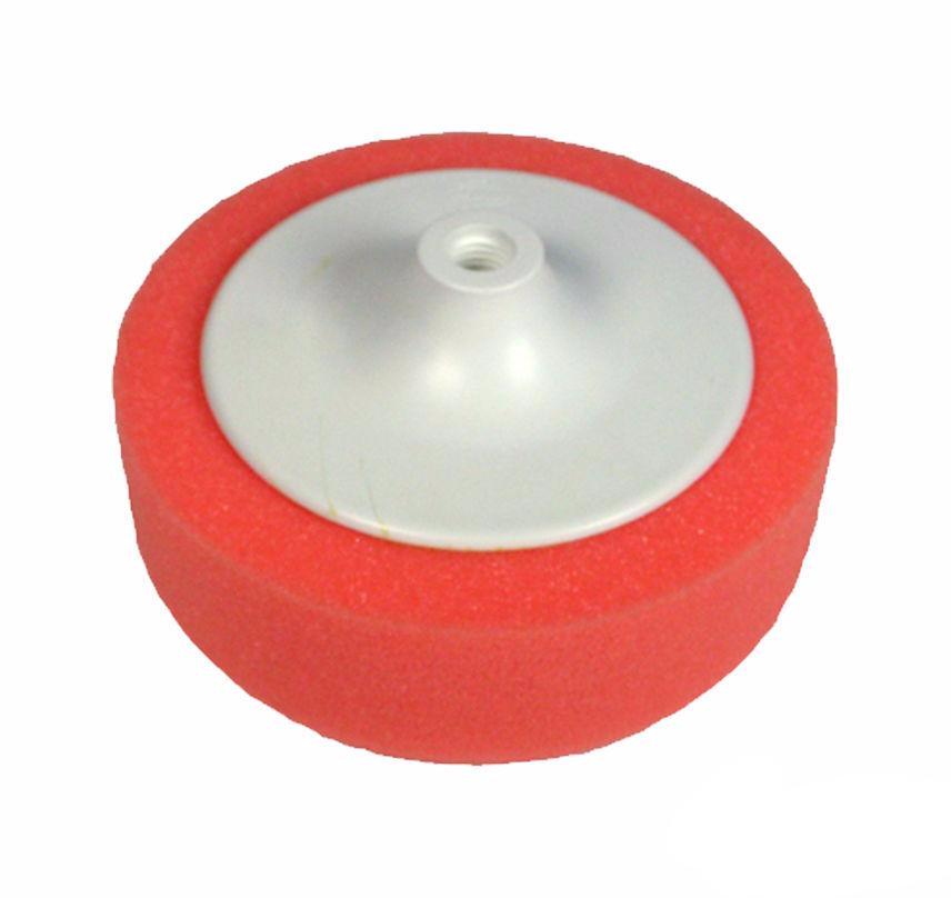 6'' Polishing Foam Buff Head Pad With Backing Plate Red 150mm x 50mm Spray Paint