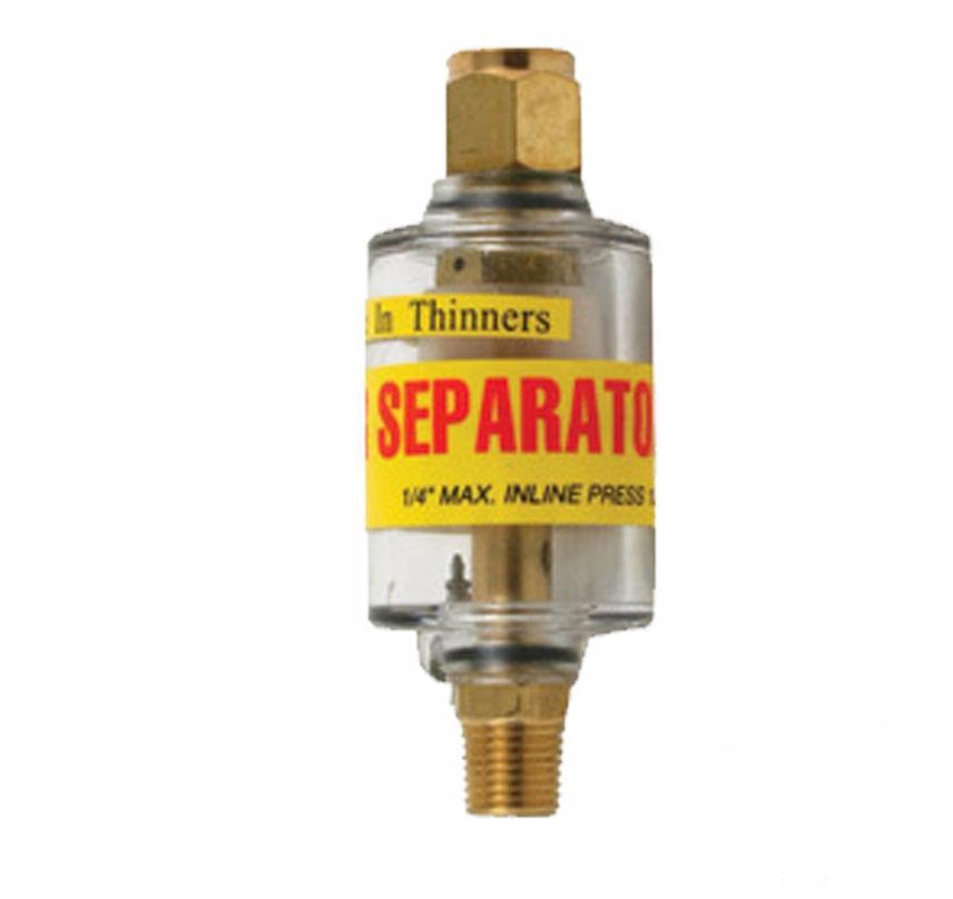 Workquip 1/4 HD Inline Filter Water Separator Trap Spray Gun Air Tools