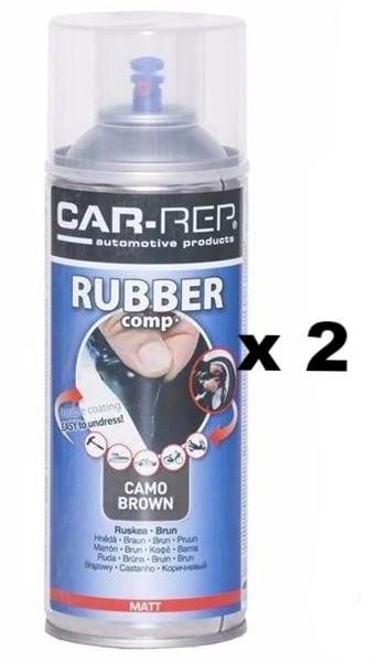 Camo Brown Matt Removable Rubber Plasti Dip Wheel Rim Spray Paint Can 400ml x 2