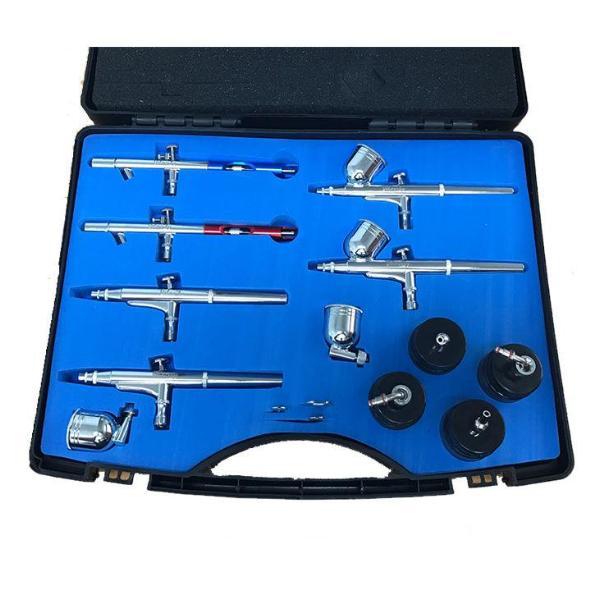 Automotive Velocity Airbrush Kit Touch Up Paint Spray 0.3mm .035mm Professional