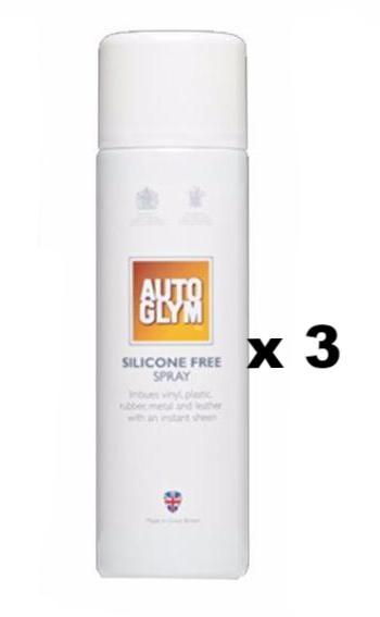 Autoglym Silicone Free Spray Dressing Protect Automotive Trim 450ml x 3