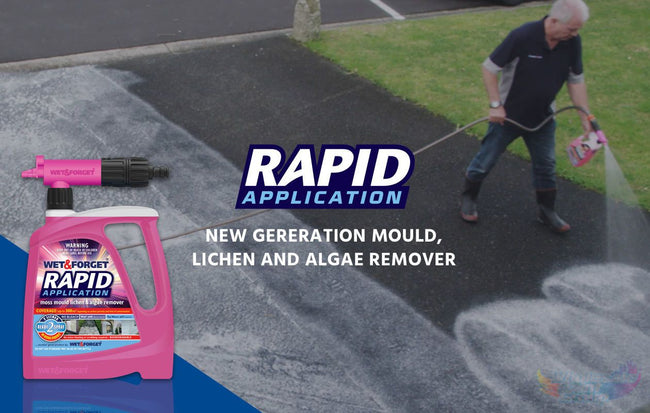 Wet and Forget Rapid Application Moss Mould Remover 2L With Sniper Nozzle