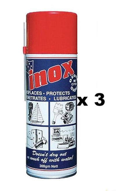 INOX MX3 Lubricant Anti Corrosion Anti Moisture Formula Spray 300g x 3