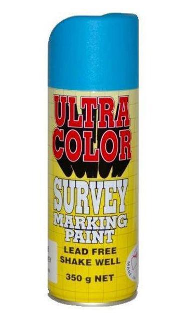 ULTRACOLOR Survey Marking Paint Spot Marker Aerosol Can 350g Blue