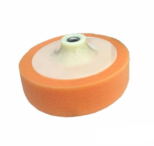6'' Compound Cutting Foam Buff Head Pad With 14mm Backing Plate Orange150mm