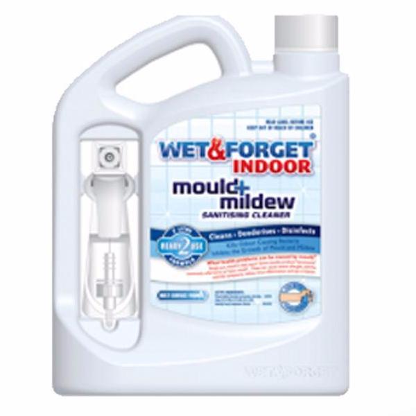 Wet & Forget Indoor Mould Mildew Sanitising Deodorising Bleach Free Cleaner 2L