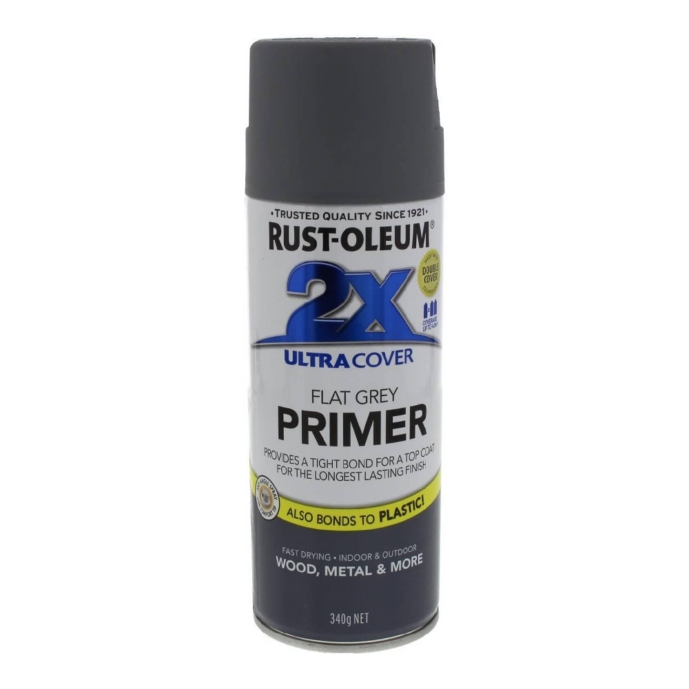 RUST OLEUM 2X Ultra Cover Flat Primer Spray Paint 340g Matte Grey   276326 56f37cdc D920 4be0 A9b6 7181386c28d1 