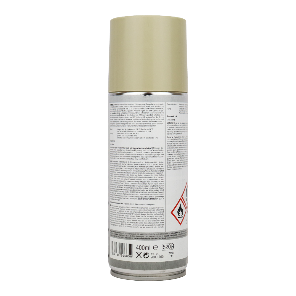 NORMFEST 2K Epoxy Filler Two-Component Primer Filler Aerosol 400ml Beige