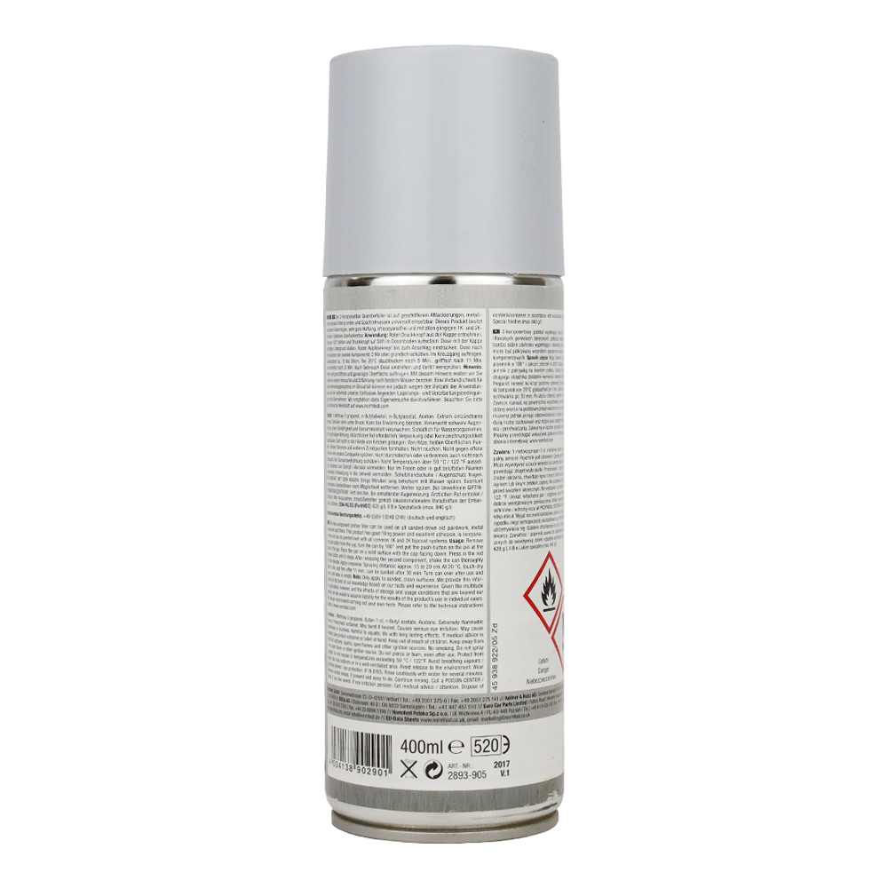 NORMFEST 2K Rapid Filler Two-Component Primer Filler Aerosol 400ml Grey