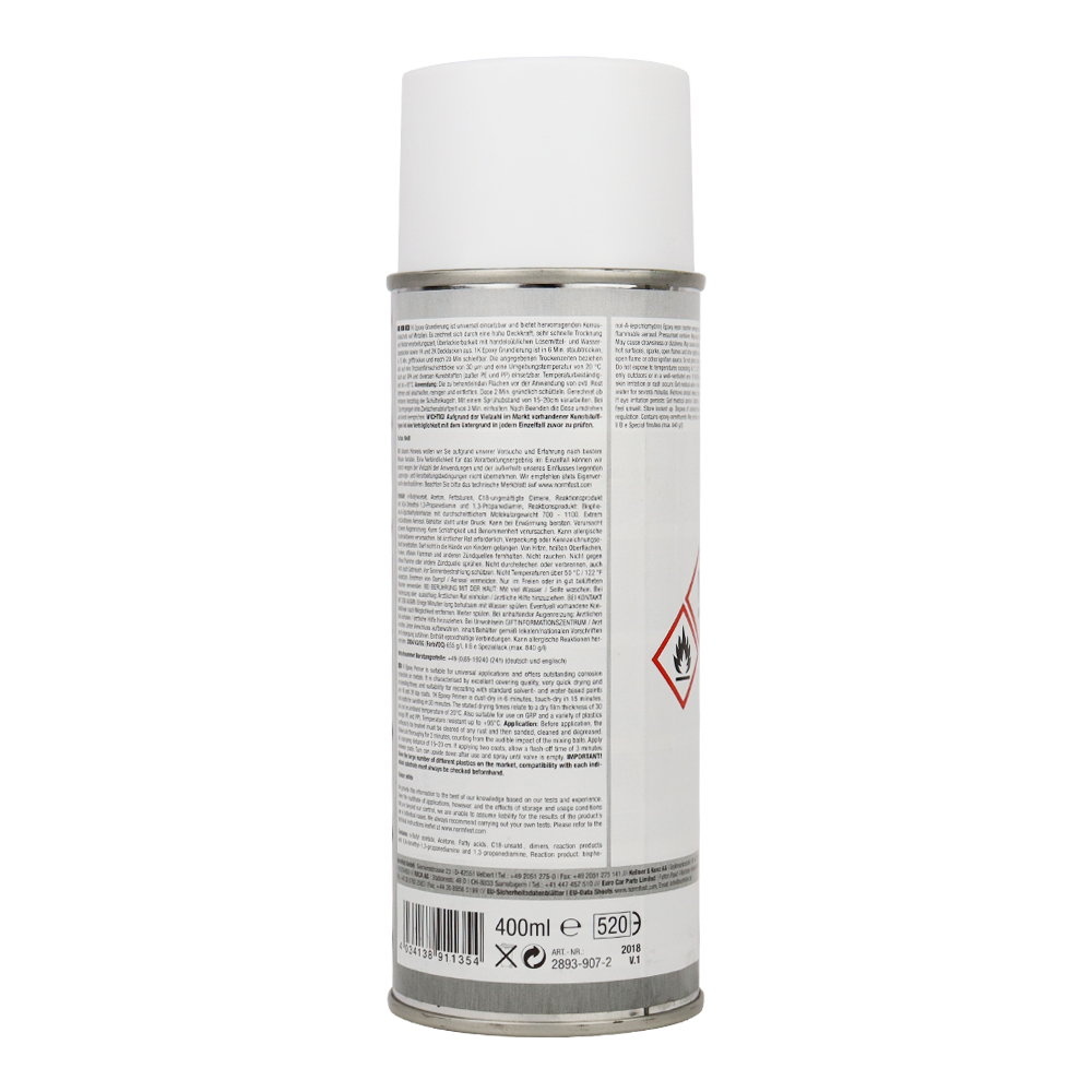 NORMFEST 1K Epoxy Filler One-Component Primer Filler Aerosol 400ml White