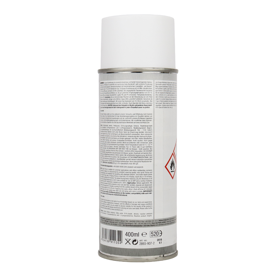 NORMFEST 1K Epoxy Filler One-Component Primer Filler Aerosol 400ml White