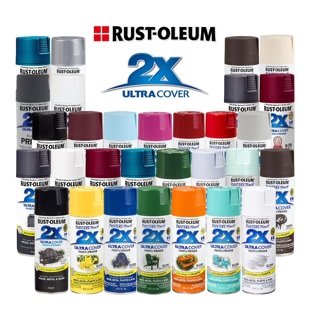 RUST-OLEUM 2X Ultra Cover Paint & Primer Spray Paint 340g Rustoleum Ae ...