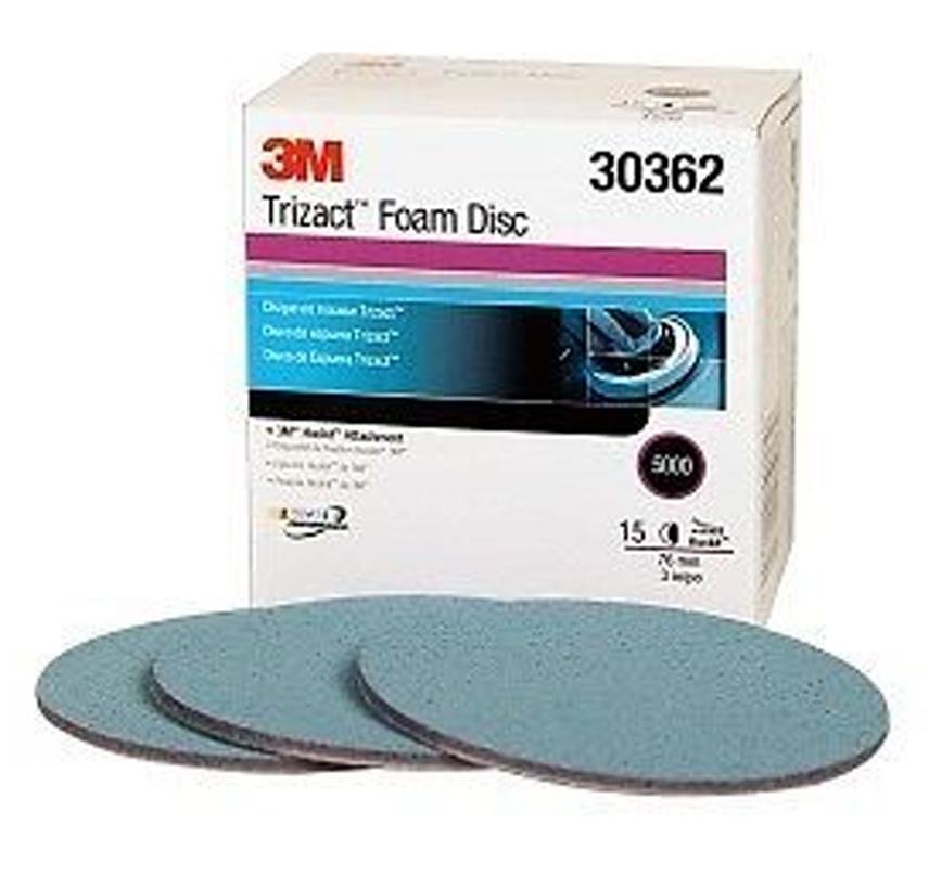 3M Trizact Hookit  Foam Disc 3 inch 5000 grit 30362 Bx15 75mm