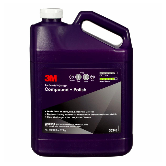 3M 30345 Perfect-It Gelcoat Cutting Compound & Polish 3.78L for Caravans, Marine