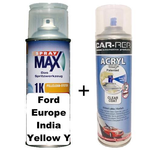 Auto Touch Up Paint Ford Europe India Yellow Y Plus 1k Clear Coat